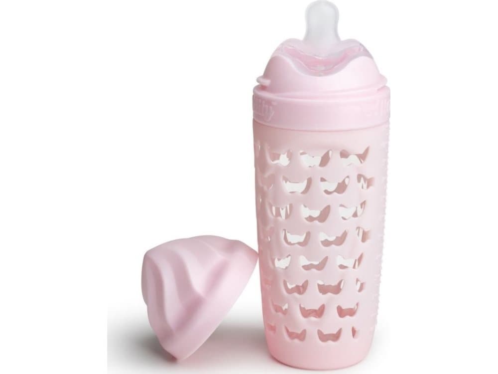 Herobility HeroEcoBottle anti-colic bottle - pink, 320 ml