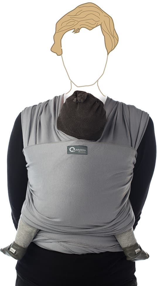 Bæresjal Tricot-Slen Organic Silver Cloud