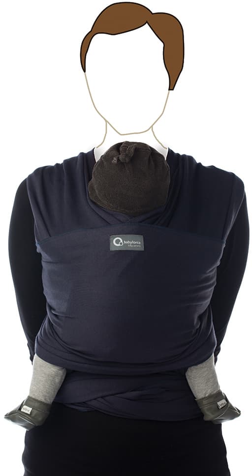 Bæresjal Tricot-Slen Organic Navy Blue