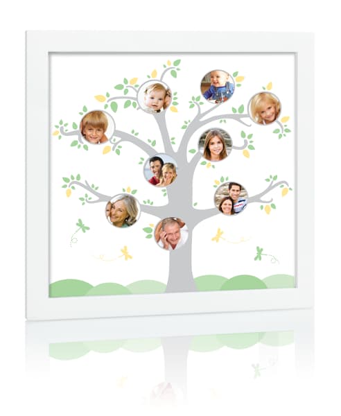 Ramme Familietre Tiny Ideas Hvit