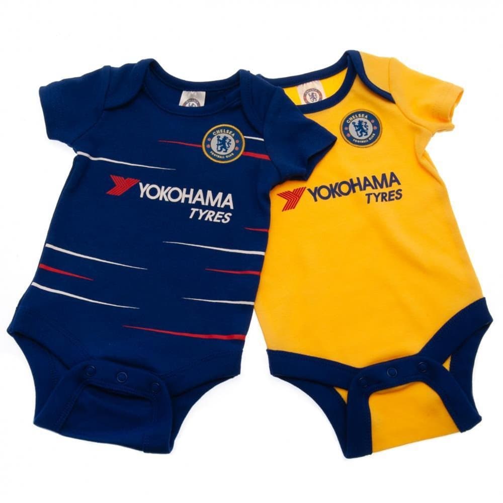 Chelsea FC Baby TS Bodysuit (Pack Of 2)