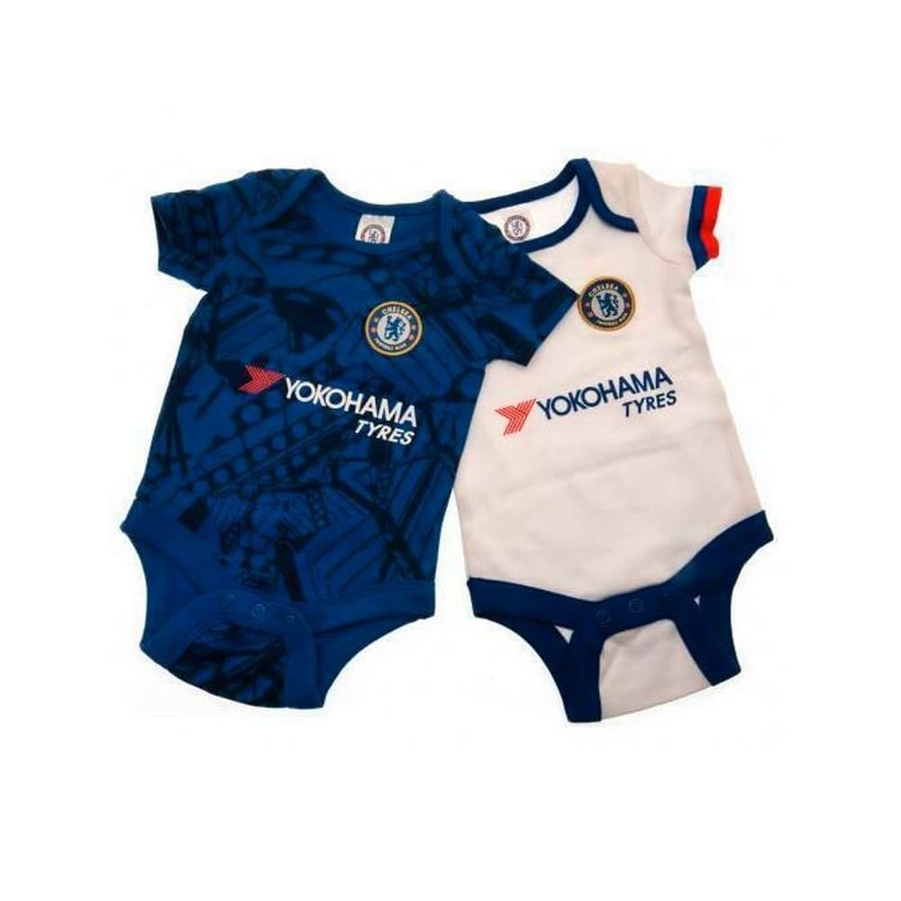 Chelsea FC Unisex Baby Bodysuit (Pack Of 2)