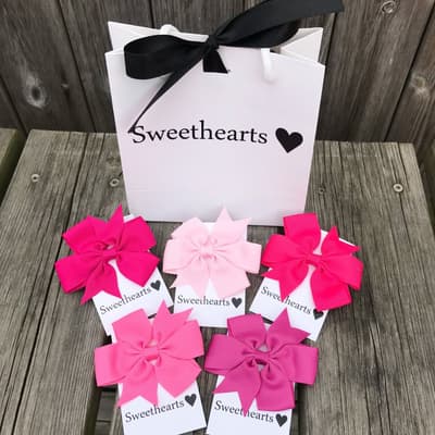 Sweethearts Hairbows - Giftset Pink