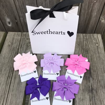 Sweethearts Hairbows - Giftset Purple