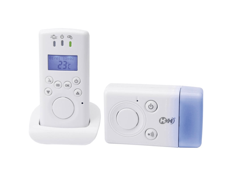 Olympia MBF 7010 Babyruf, DECT babyphone, 300 m, Vit, LCD, Blå, Digital