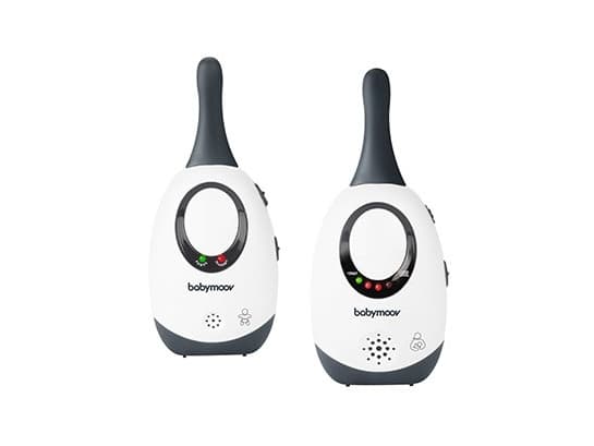 BabyMoov Simply Care, Analog babyvakt, 2 kanaler, 300 m, Grå, Vit, CE, AC, Batteri