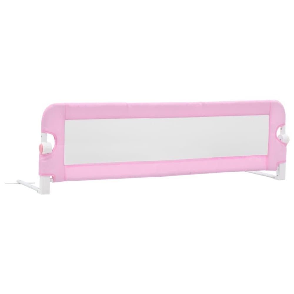 vidaXL Turvalaita sänkyyn pinkki 120x42 cm polyesteri