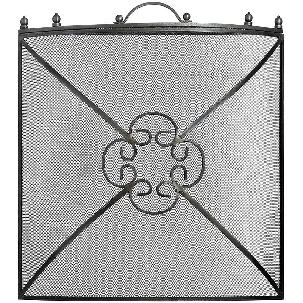 Hill Interiors Mesh Fireguard i antik tenneffekt finish