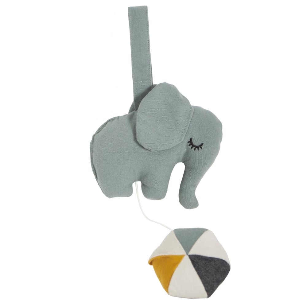 Spilledåse Elefant på ball 20 x 16 x 8 cm Grågrønn/Multi Roommate