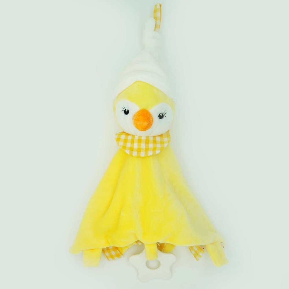 Baby fylld tweety mjuk handduk plysch leksak snuttefilt