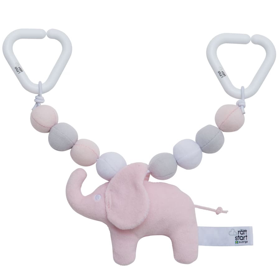 Vognleke Elefant Rosa
