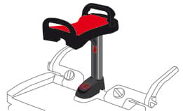 Sadel till Buggy Board, Röd, Lascal