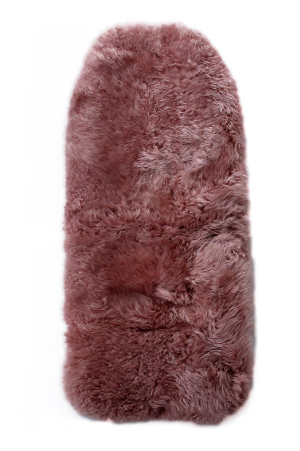 Sittepute Lammeskinn Langhåret Dark Rose
