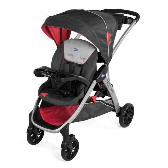 CHICCO Stroll-kaksinkertainen lastenrattaat 2 laavaa