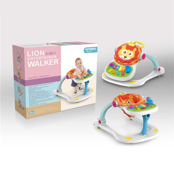 Ladida Gåstol og Gåvogn Lion Entertainer Walker 4-in-1