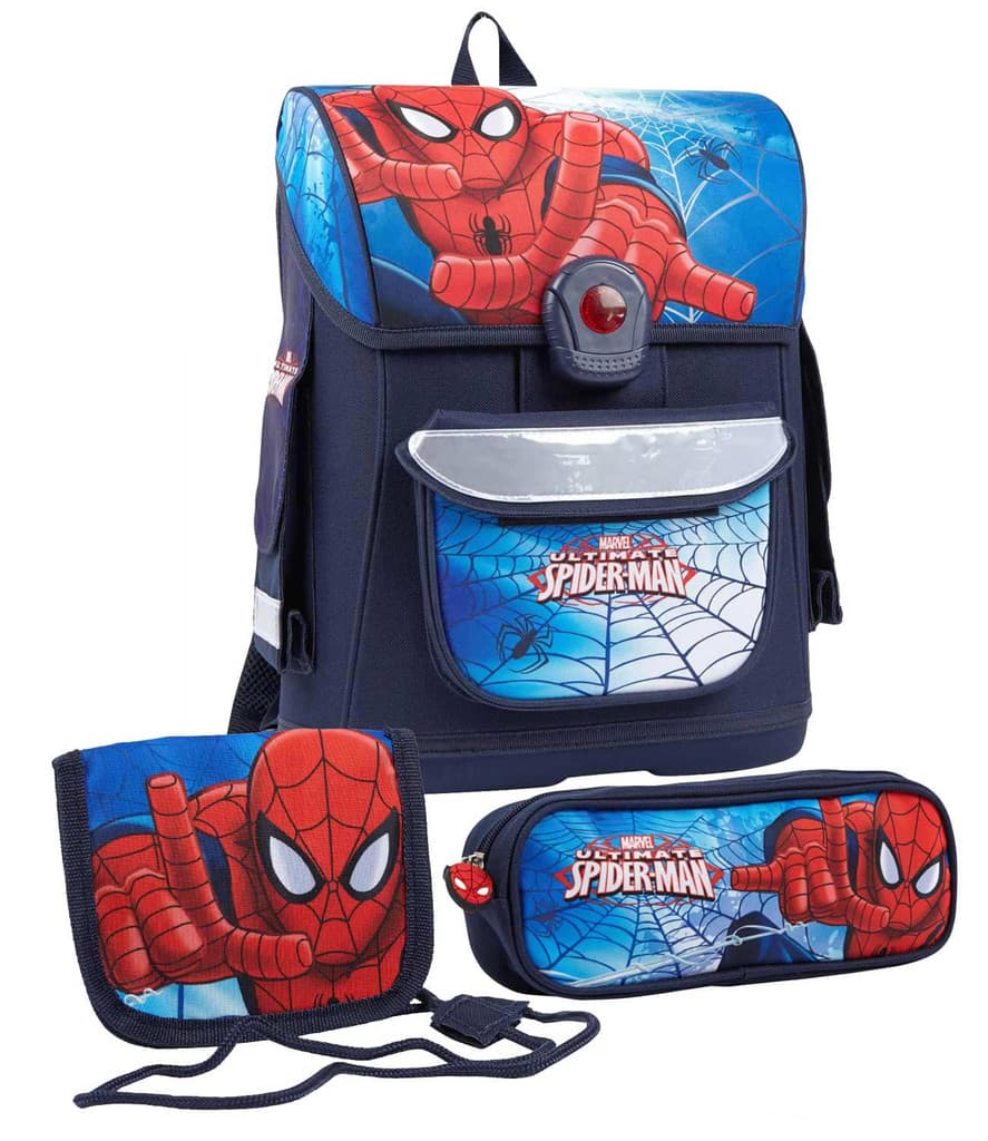 3 i 1 Spiderman Ergonomisk skoletaske rygsæk
