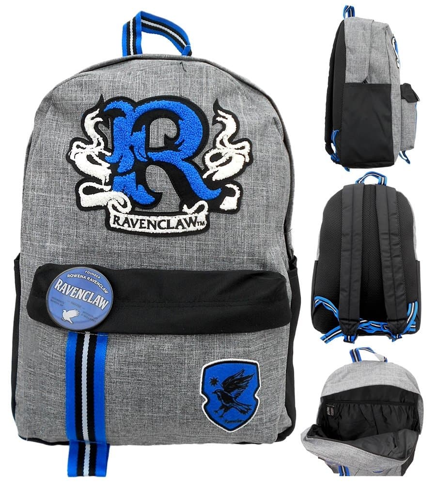 Harry Potter Ravenclaw med patch rygsæk taske 44x31x14cm