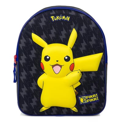 Pokemon Pikachu Ryggsäck Junior 3D Motiv Skolväska 31x25x12cm