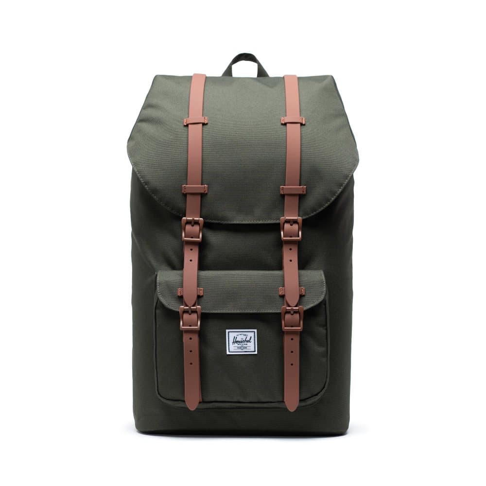 Ryggsekk Little America, Dark Olive/Saddle Brown, Herschel