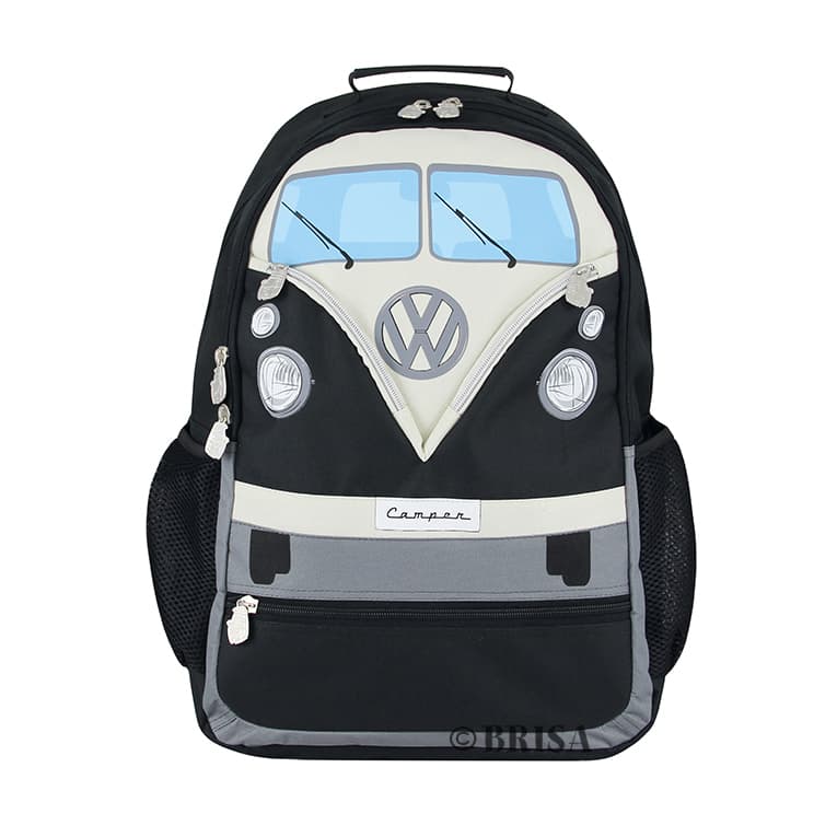BRISA VW Collection - Volkswagen Bus T1 Camper Van Transporter Stor rygsækk (L/Black)