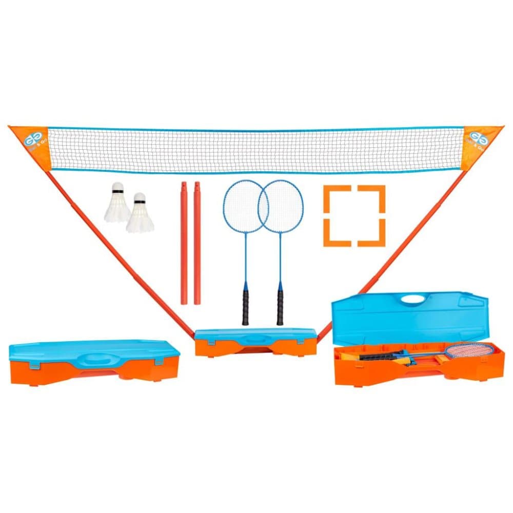 Get & Go Get & Go Badmintonsett blå og oransje