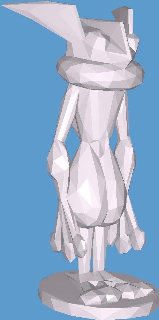 Size: XL, Low poly " Greninja" Pokémon Collection, Collect all