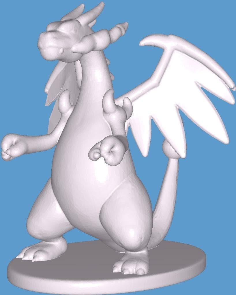 Size: XL, High poly "Chardizard Mega" Pokémon Collection, Collect all