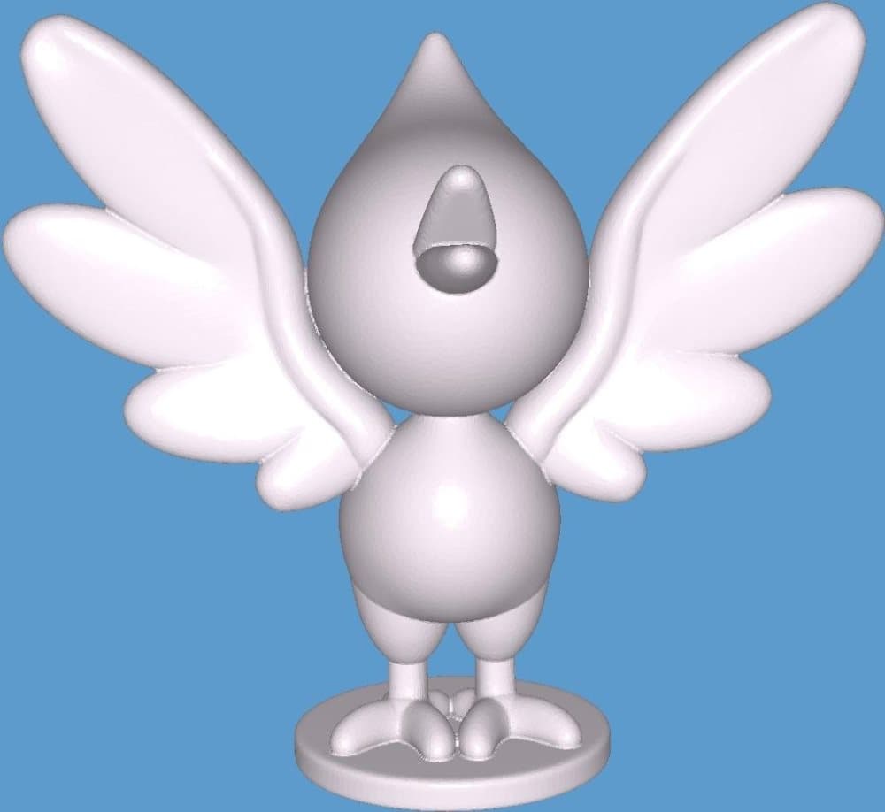 Size: XL, High poly "New bird" Pokémon Collection, Collect all