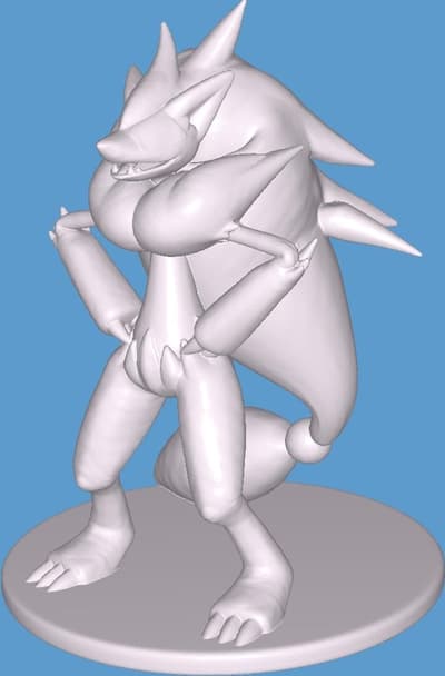 Size: XL, High poly "Zoroarc" Pokémon Collection, Collect all