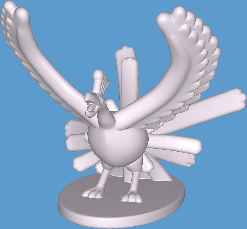 Size: XL, High poly "Ho Oh" Pokémon Collection, Collect all