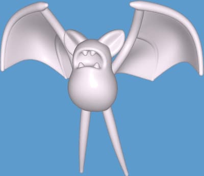 Size: XL, High poly "Zubat" Pokémon Collection, Collect all