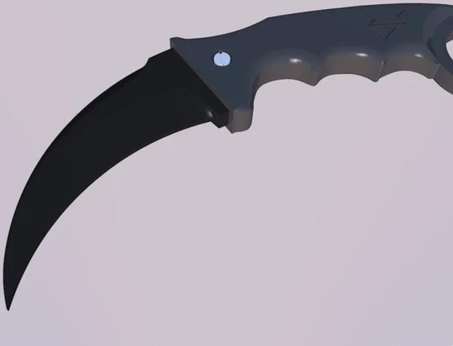Karambit with blade mold for crafting, Be careful with models