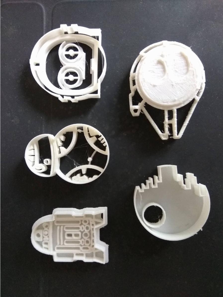 Star Wars Cookie cutters pack (5 random starwars cookie cutters)
