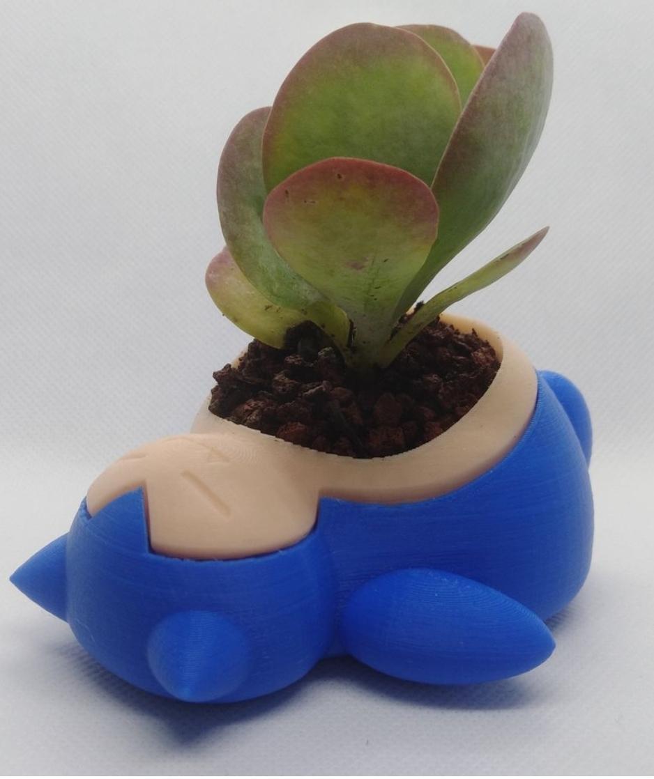 Self watering Pokémon inspired planters, flower pot, snorlax