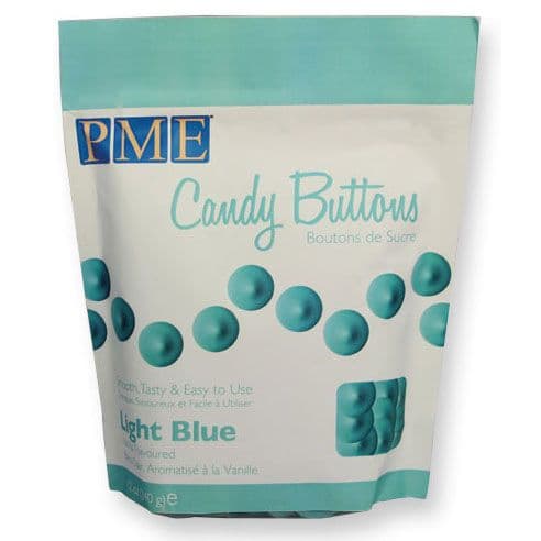PME Candy Buttons Light Blue Ljusblå, Candy Melts, CB010