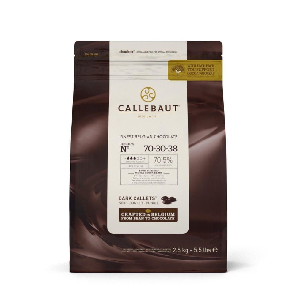 Callebaut Chocolate Callets -Extra Dark (70,5%)- 2,5 kg