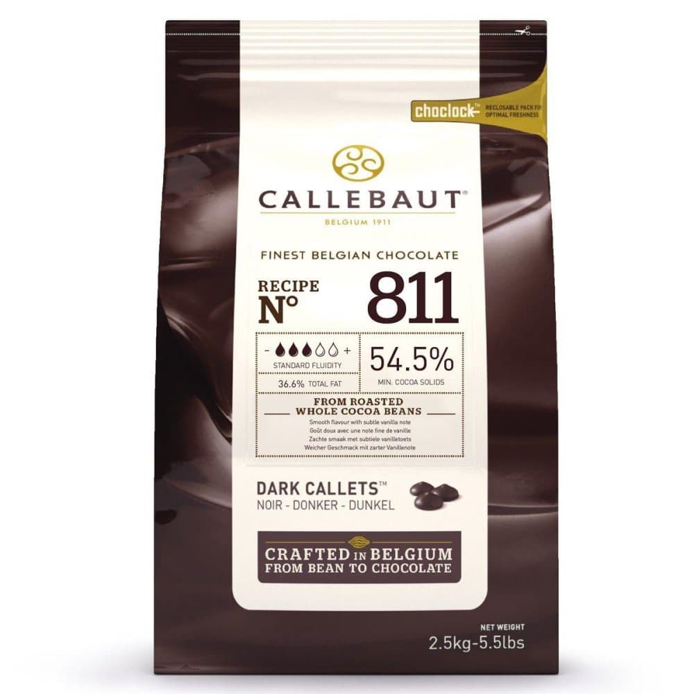 Callebaut Belgisk Choklad 811, mörk, 2,5 kg