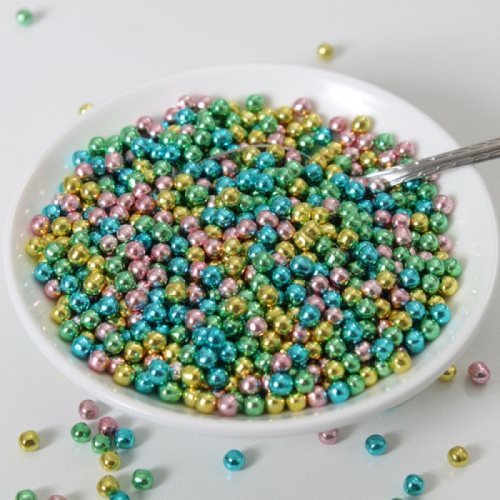 Bild av FunCakes Sugarpearls Metallic Harlequin Sockerpärlor Strössel Strösselkulor