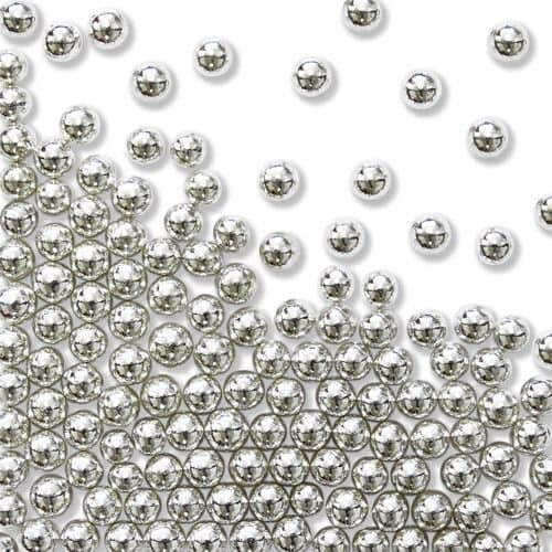 Sockerpärlor Silver 4mm, 25g - PME