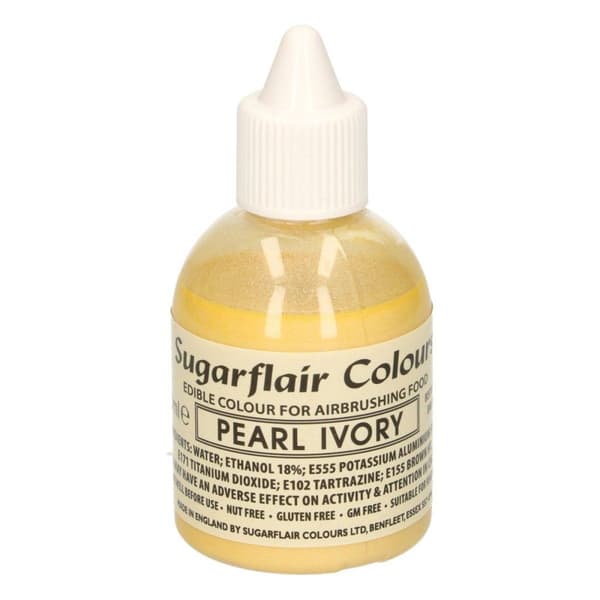 Sugarflair Airbrush Colouring -Pearl Ivory- 60ml