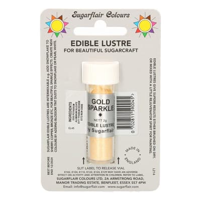 Sugarflair Edible Lustre Gold Sparkle, 2g