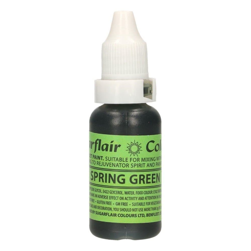 Sugarflair Edible Droplet Paint -Spring Green- 14ml