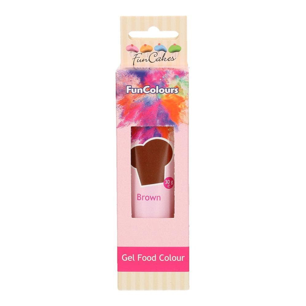 Geléfärg Brun, Brown Pastafärg - FunCakes FunColors