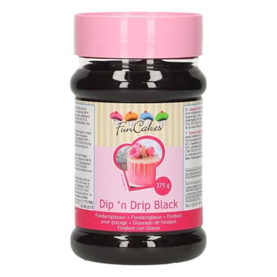 FunCakes Dip 'n Drip Black -375g-