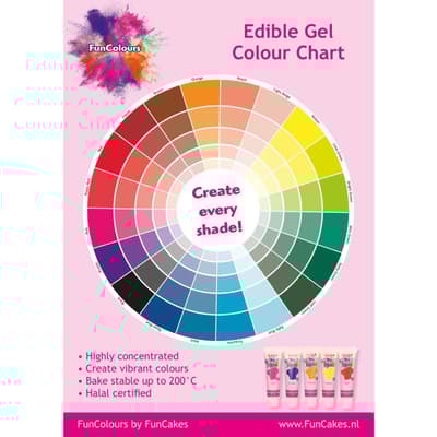 FunCakes Edible FunColours Colour Chart