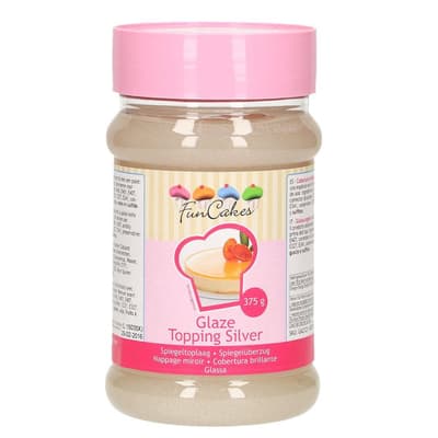 FunCakes Glaze Topping Silver -375g-