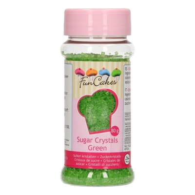 FunCakes Coloured Sugar -Green- 80g