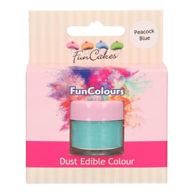 FunCakes - Blå Pulverfärg | Peacock Blue
