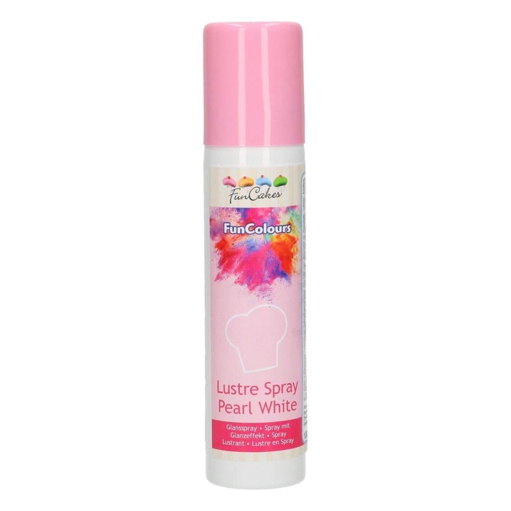 FunCakes FunColours Metallic Spray -Pearl White- 100ml