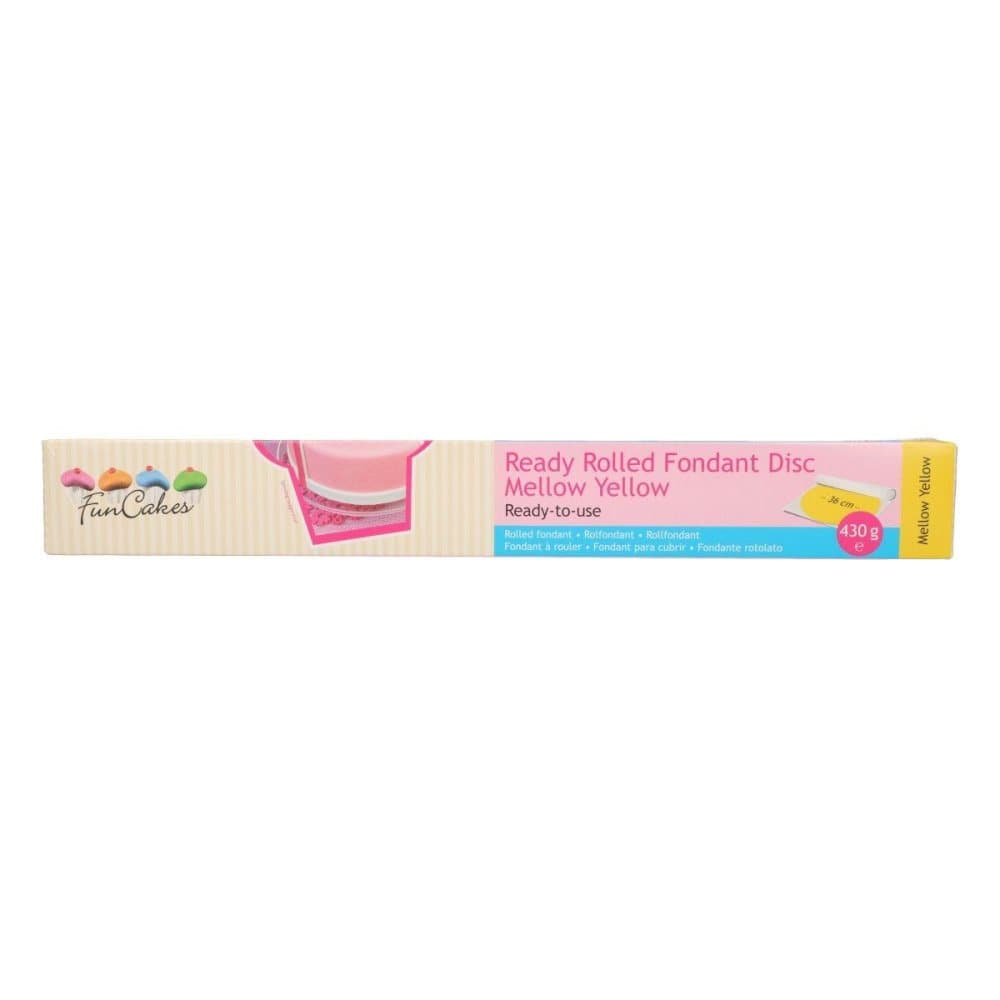 FunCakes- Utrullad fondant Gul